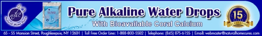 Natural Home Cures Pure Alkaline Water Drops with Bioavailable Coral Callcium